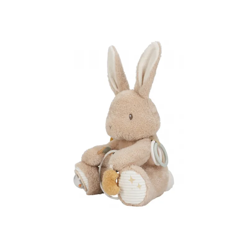 Little Dutch Králíček plyšový s aktivitami Newborn Naturals