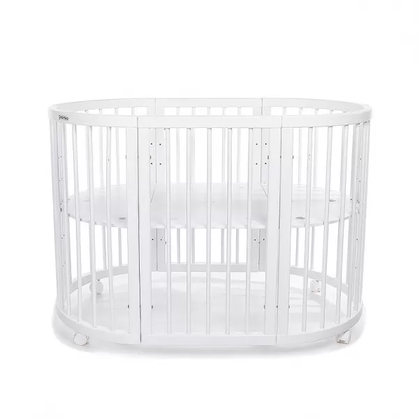 MIMIKO Postýlka roustoucí kulatá 9v1 Round White