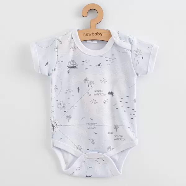 New Baby Kojenecké body s krátkým rukávem For Babies ocean