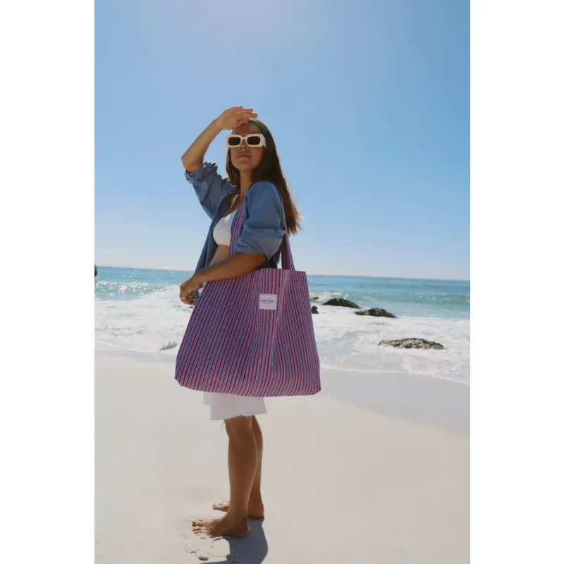 STUDIO NOOS - Poplin MOM BAG | Rasberry Striped