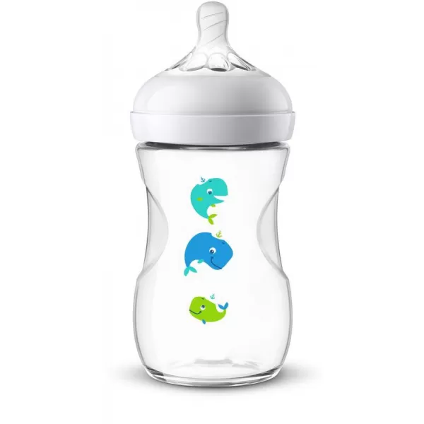 Philips AVENT Láhev Natural 260 ml, velryba