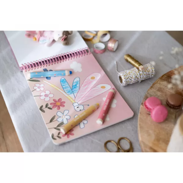 Little Dutch Omalovánky s pastelkami Zahrada Rosa