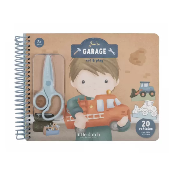Little Dutch Kniha s vystřihovacími auty Jim