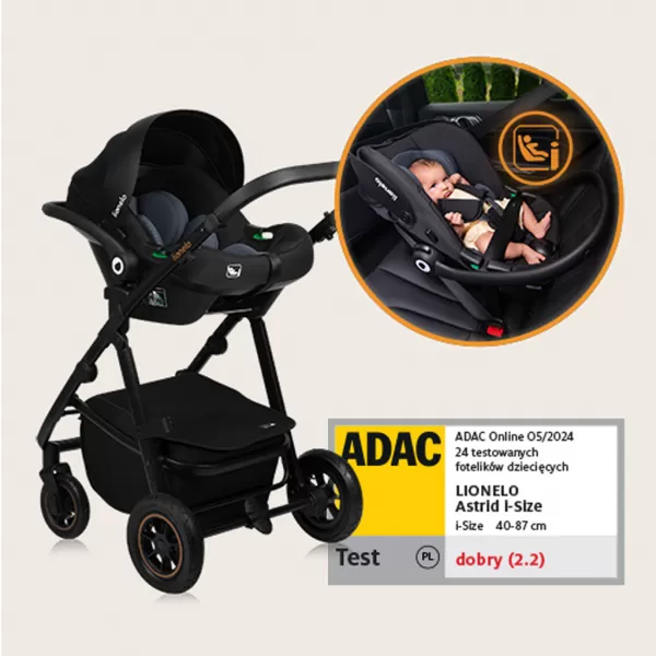 LIONELO Kočárek kombinovaný Amber Plus 3v1