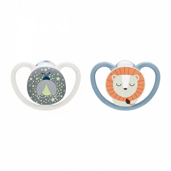 Nuk Dudlík Perfect Match Air Night FIREFLY/LION 0-6m 2ks box