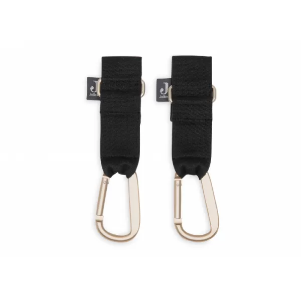 Jollein Úchyty na kočárek Black