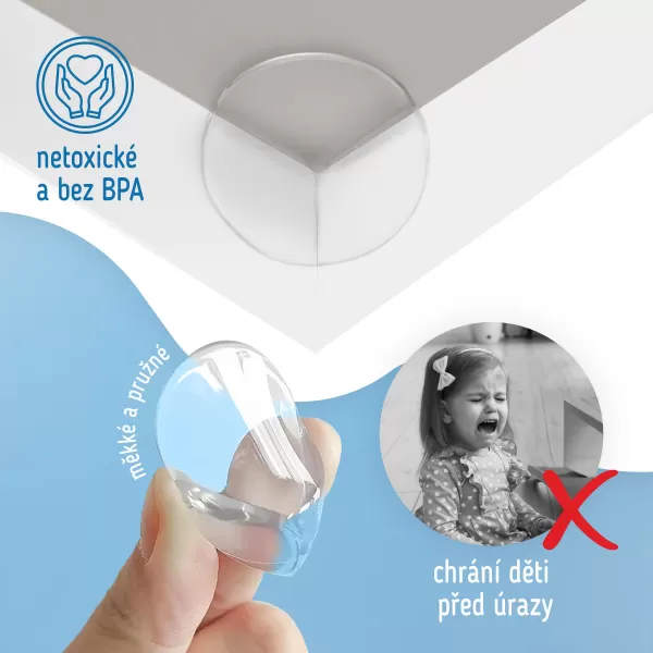 Sipo Ochrana rohů a hran, O-profil, sada 12ks, transparentní