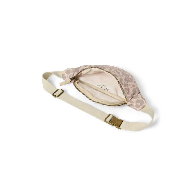 STUDIO NOOS - Puffy Mini FANNY pack - ledvinka | Cream Leopard