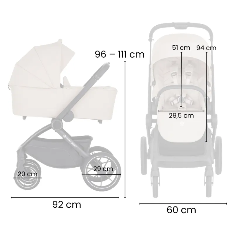 PETITE&MARS Kočárek kombinovaný SCOUT 3v1 Soft Mousse s Core Pro i-Size
