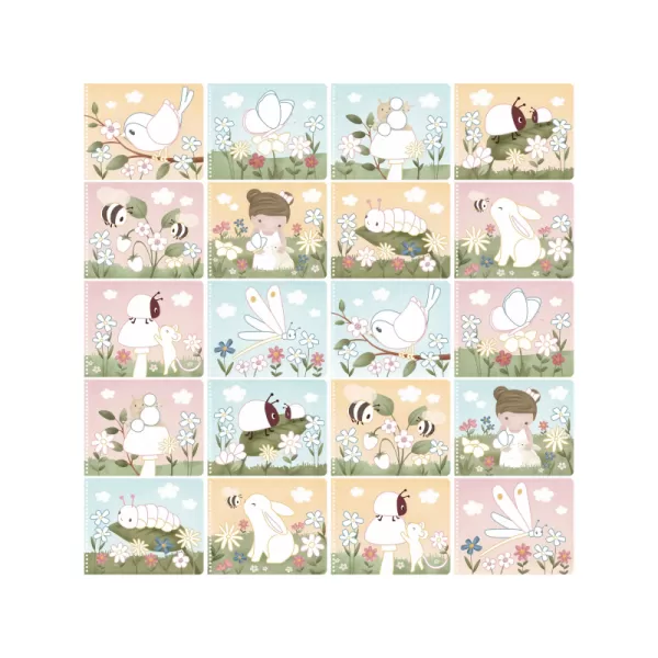 Little Dutch Omalovánky s pastelkami Zahrada Rosa