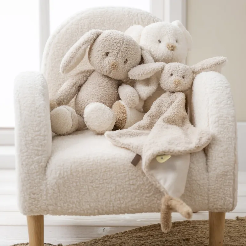 NATTOU Hračka plyšová Teddy zajíček 34 cm, 0m+