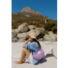 STUDIO NOOS - Poplin Adult FANNY kabelka | Raspberry Striped