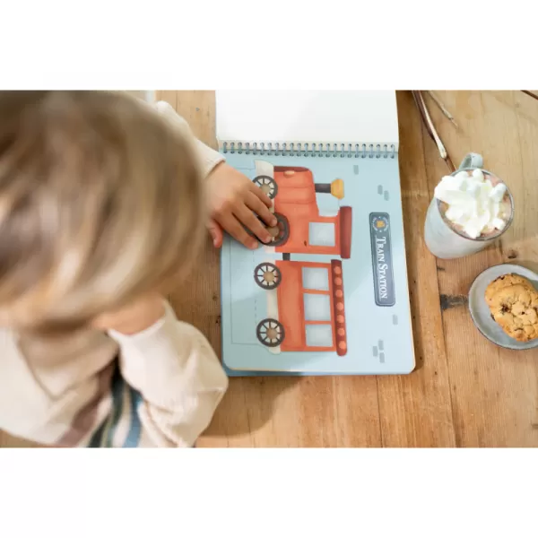 Little Dutch Kniha s vystřihovacími auty Jim