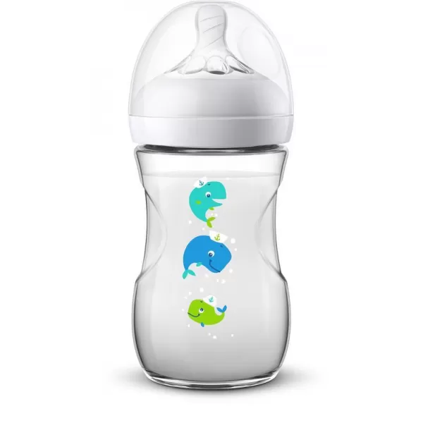 Philips AVENT Láhev Natural 260 ml, velryba