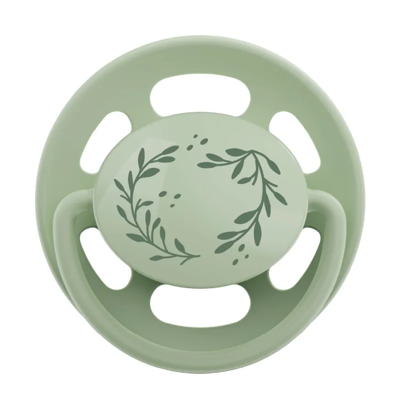 NIP CHERRY NATURE line šidítko, kaučuk,velikost 2 (6m+), 2ks, green/brown