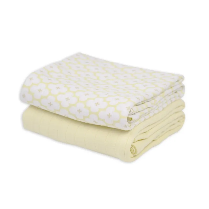 LODGER Swaddler Solid Matcha 2balení 110 x 110 cm Butter