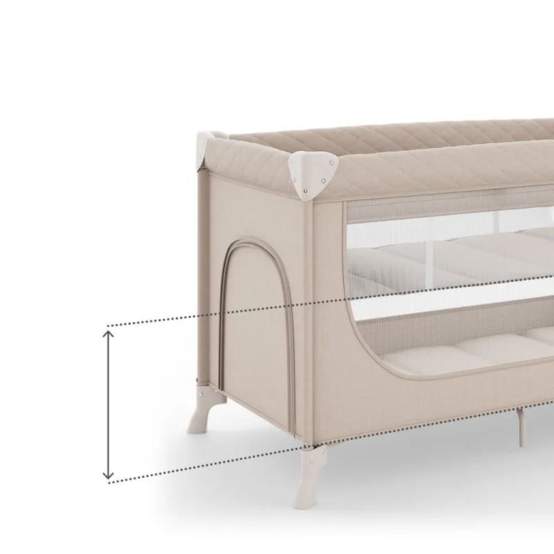 KINDERKRAFT Postýlka cestovní Leody Up Grey