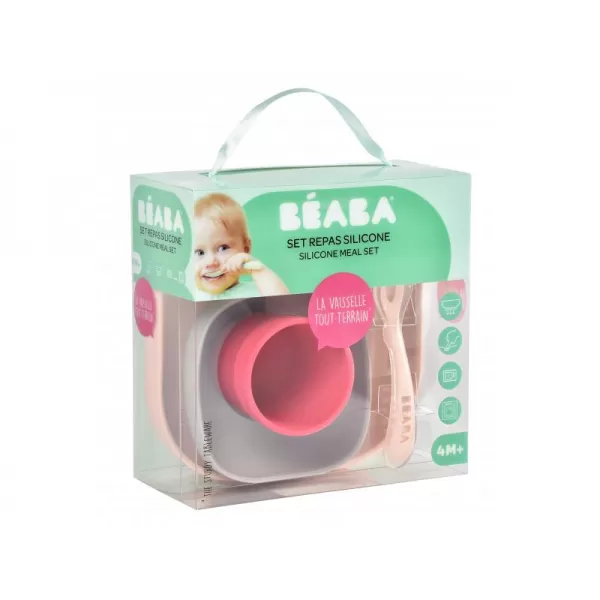 Beaba Jídelní sada silikonová 4-dílná