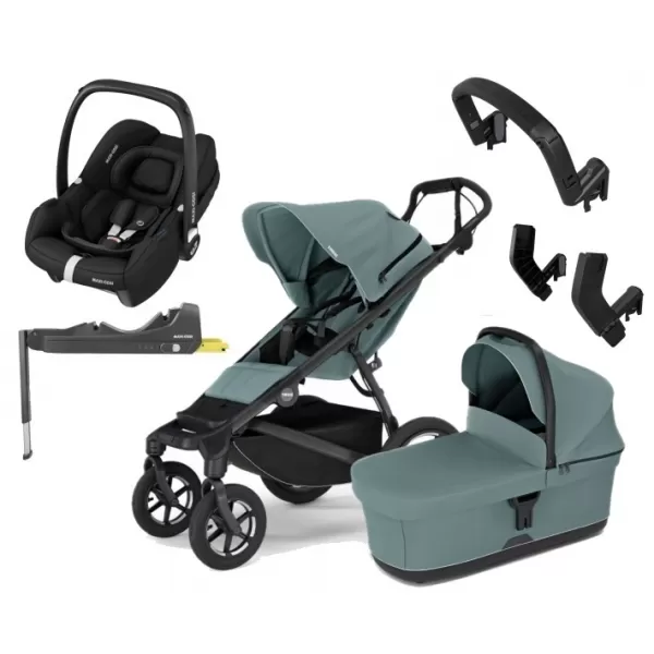 Thule Urban Glide 4-wheel + Bassinet + Maxi Cosi