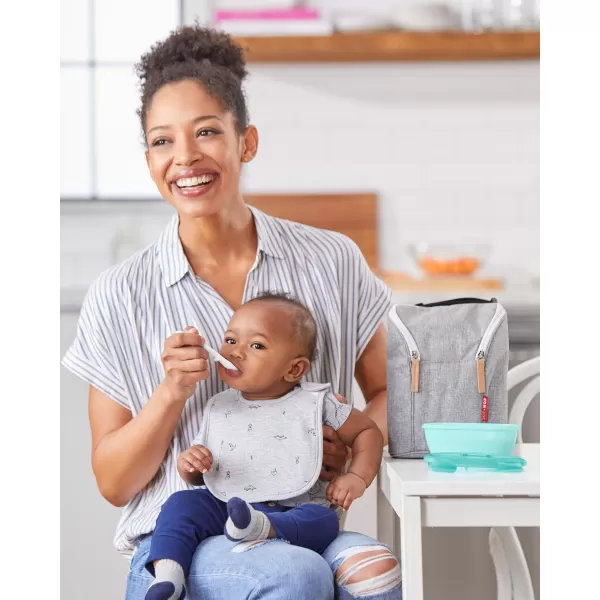 Skip Hop Miska s lžičkou v ochranném pouzdře Easy Serve 240ml, 3m+