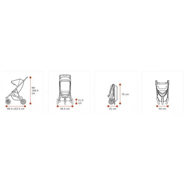 Thule SPRING STROLLER Black