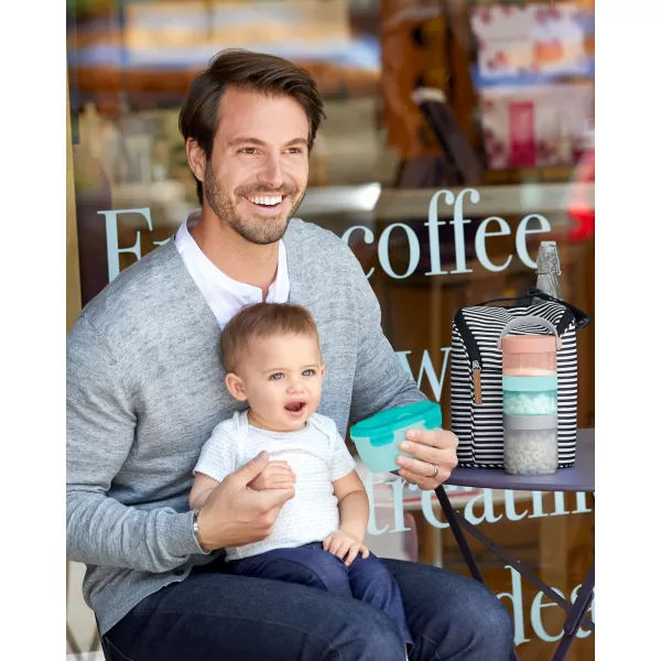 Skip Hop Miska s lžičkou v ochranném pouzdře Easy Serve 240ml, 3m+