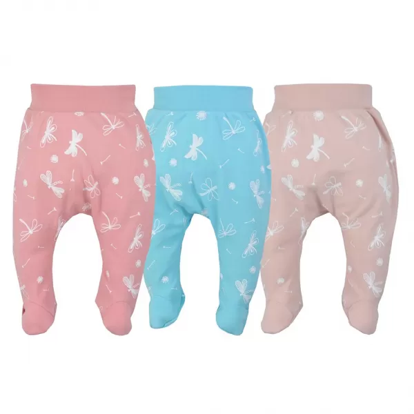 Koala Kojenecké bavlněné polodupačky Vážka tyrkysové