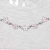 New Baby Kojenecké šatičky s krátkým rukávem Summer dress růžovo-šedé