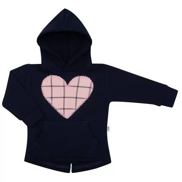 New Baby 3-dílná holčičí bavlněná souprava Cool Girls modro-růžová