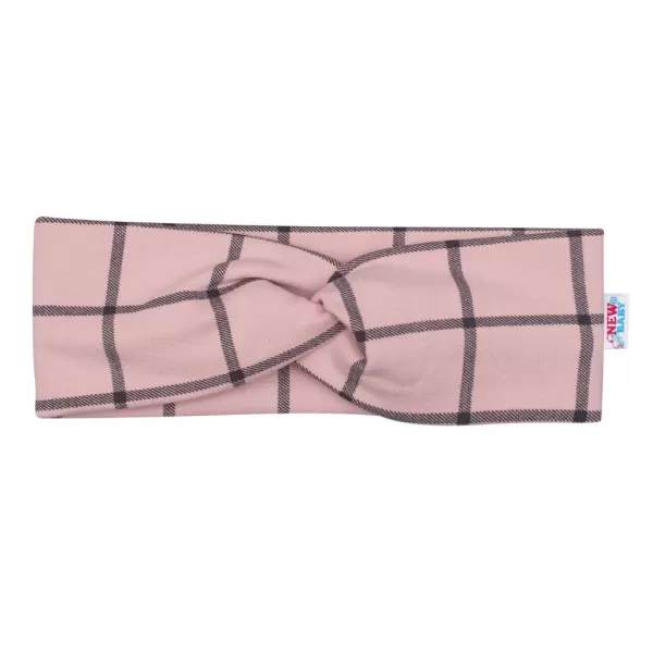 New Baby 3-dílná holčičí bavlněná souprava Cool Girls modro-růžová