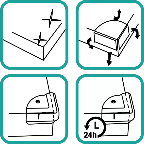 Zopa Plastová ochrana rohů 4ks