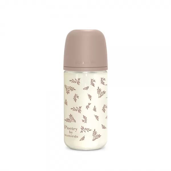 SUAVINEX Láhev sklo POETRY 240 ml fyziologická SX PRO +3 MF