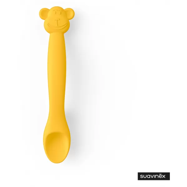 SUAVINEX Silikonová lžička OPIČKA