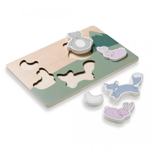 Hauck dřevěné Puzzle vkládací Puzzle N Fit Forest