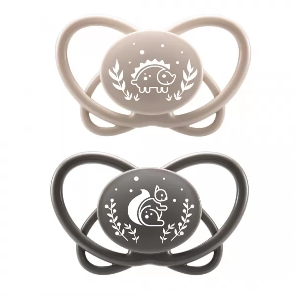 NIP FIRST moments šidítko Motýlek, silikon, v.2 / 5-18m, mix barev