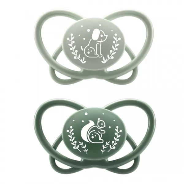 NIP FIRST moments šidítko Motýlek, silikon, v.2 / 5-18m, mix barev