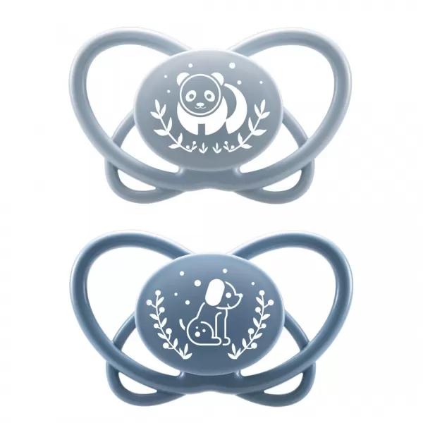 NIP FIRST moments šidítko Motýlek, silikon, v.2 / 5-18m, mix barev