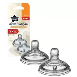 Tommee Tippee Náhradní savičky, hustá strava, 6+, 2ks